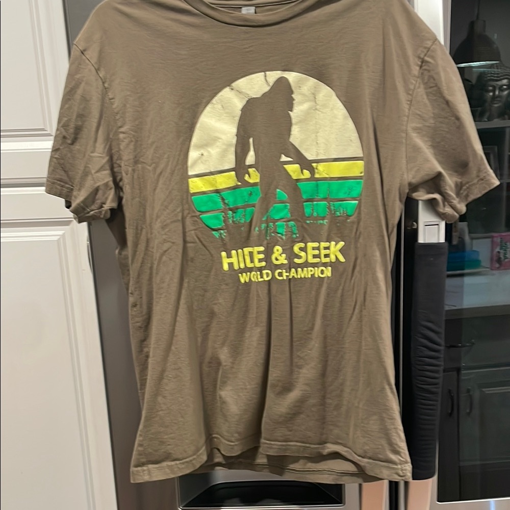 Hide & Seek World Champion Graphic T-Shirt - Brown